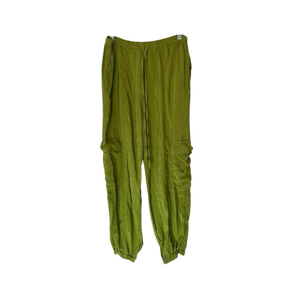 Anthropologie Green Lagenlook Relaxed Basic Casual Cargo Jogger Pants Medium